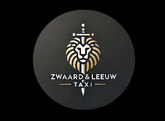 Zwaard & Leeuw Taxi logo met leeuw en zwaard